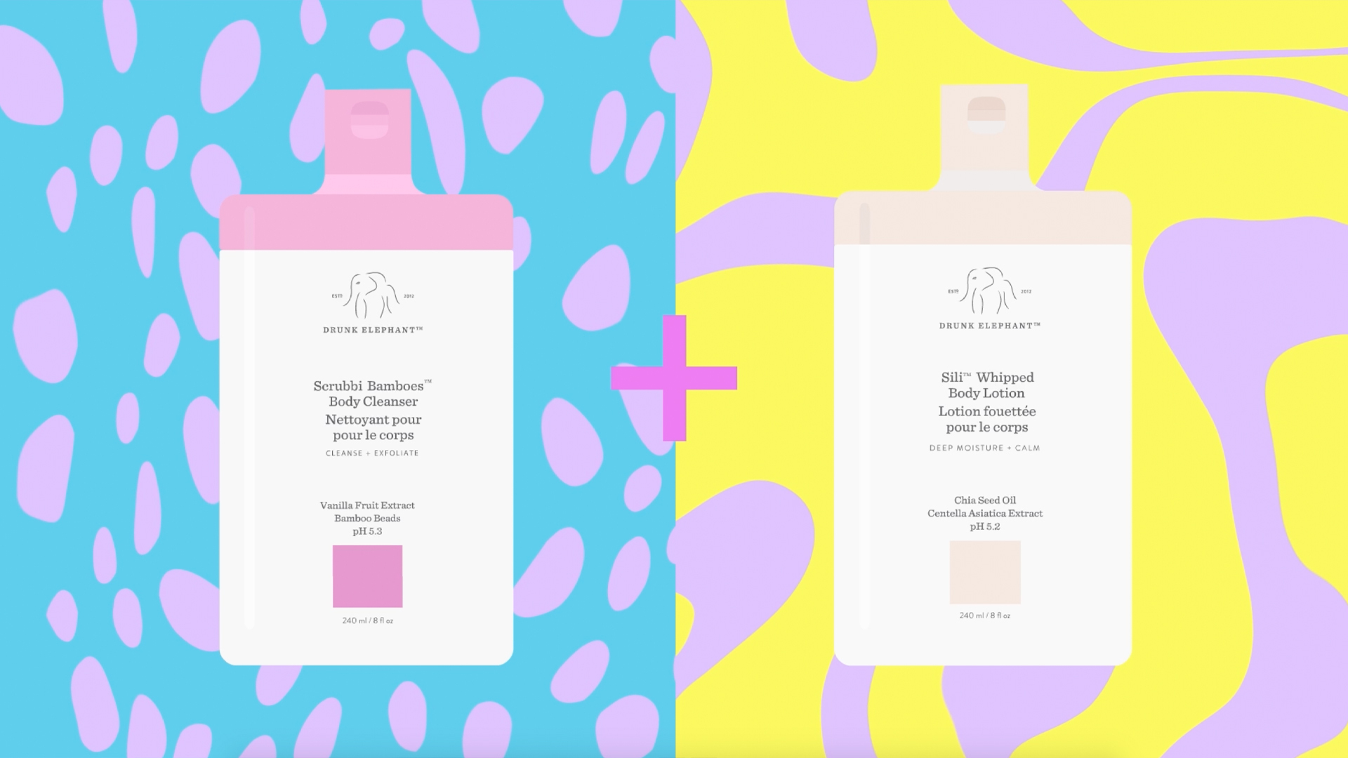 video introducing scrubbi bamboes body cleanser and sili whipped  Copy overlay: 