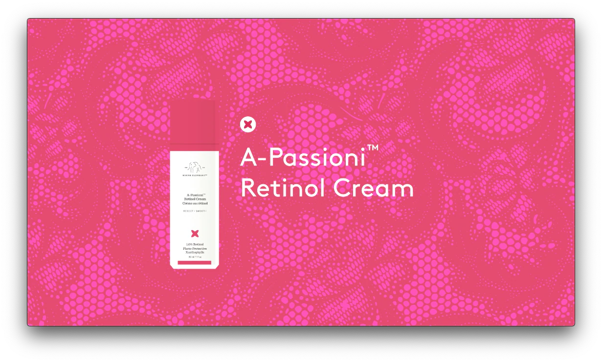 video talking about Drunk Elephant's A-Passioni Retinol Cream