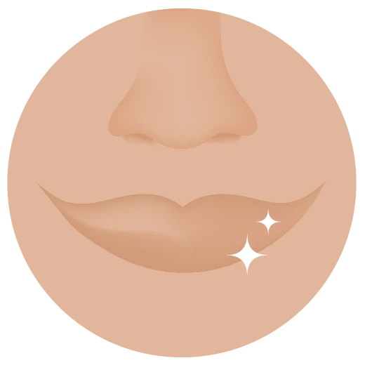 Illustration de l’application de Wonderwild Beurre miracle sur des lèvres