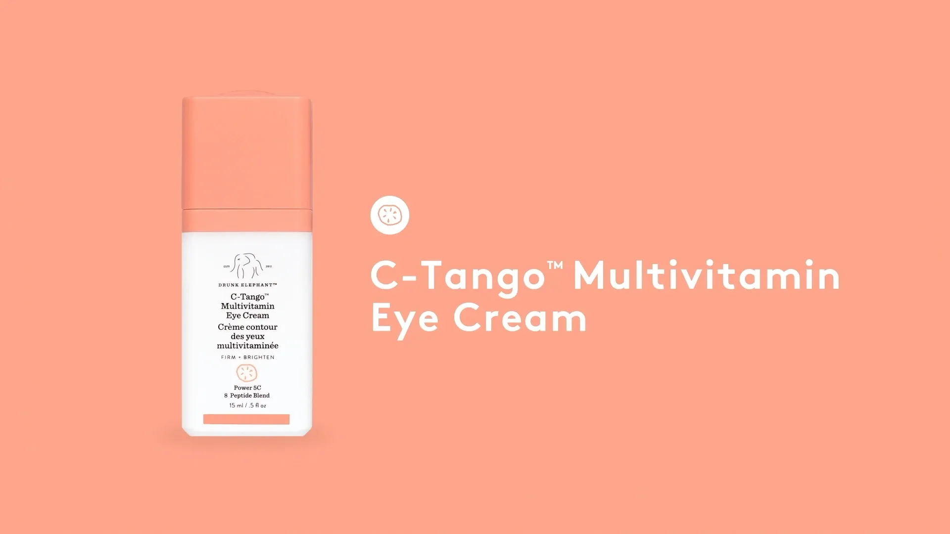 vidéo de présentation de C-Tango Crème contour des yeux multivitaminée Drunk Elephant