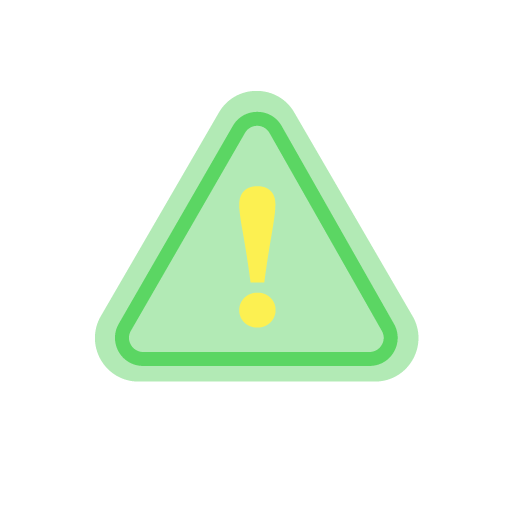 Illustration d’un panneau triangulaire de danger en vert
