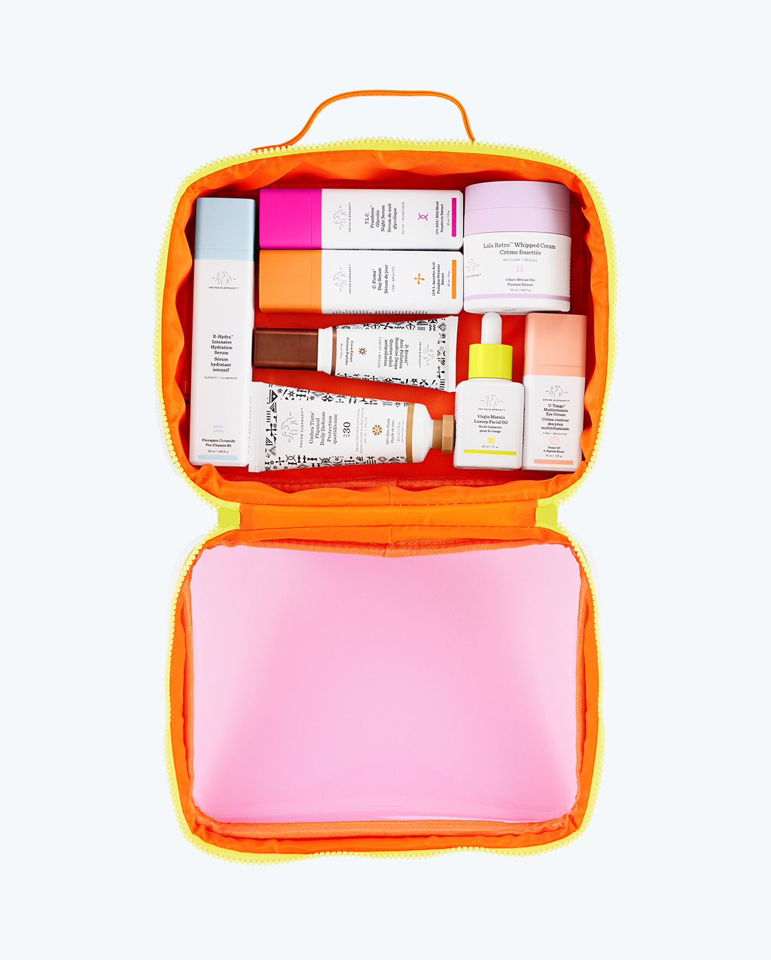 La trousse de toilette transparente