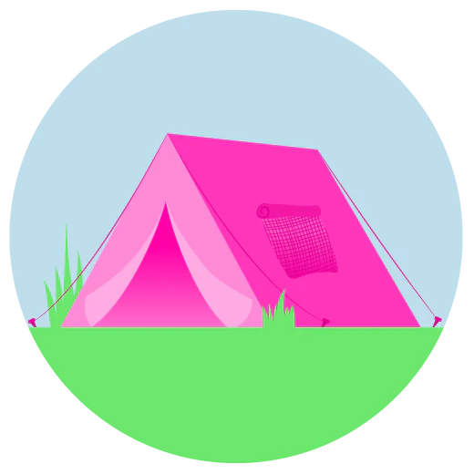 Illustration d’une tente en plein air