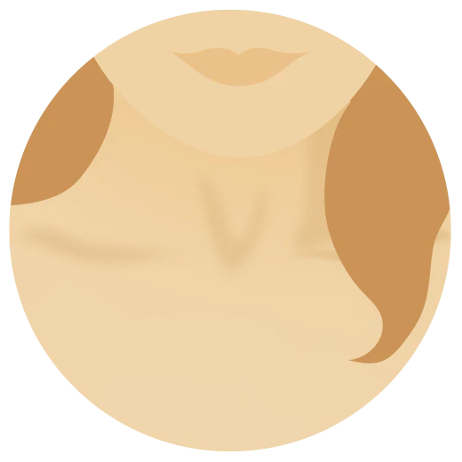 illustration du cou d’une femme