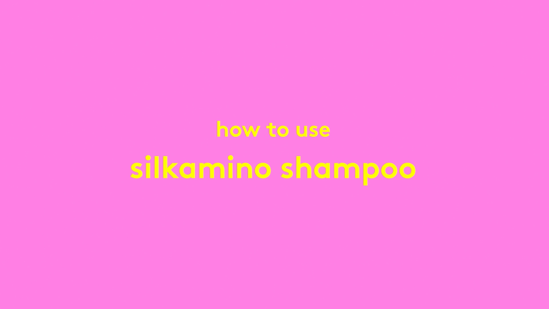 Vidéo avec Chris McMillan expliquant comment utiliser Silkamino Shampoing